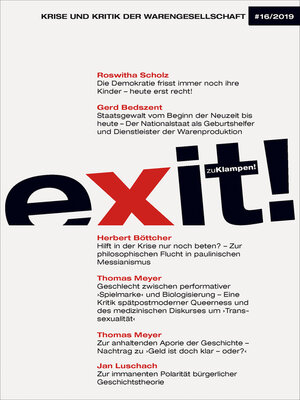 cover image of exit! Krise und Kritik der Warengesellschaft